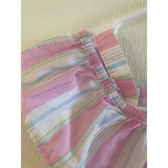 Penelope Mack Pink Beach Stripe Girls' Sun Dress Ruffle Age 6 - Picture 5 of 11